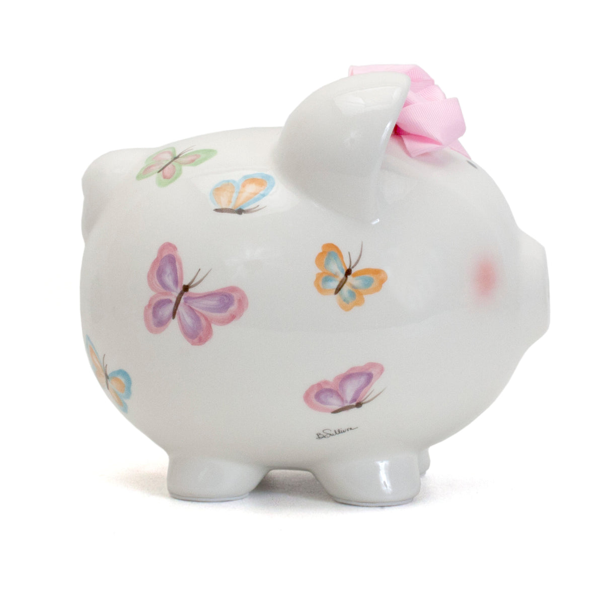 PETITE PAPILLON PIGGY BANK | Personalized Piggy Banks